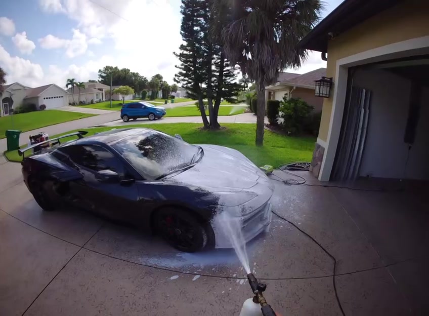 Corvette C7 Foam Wash